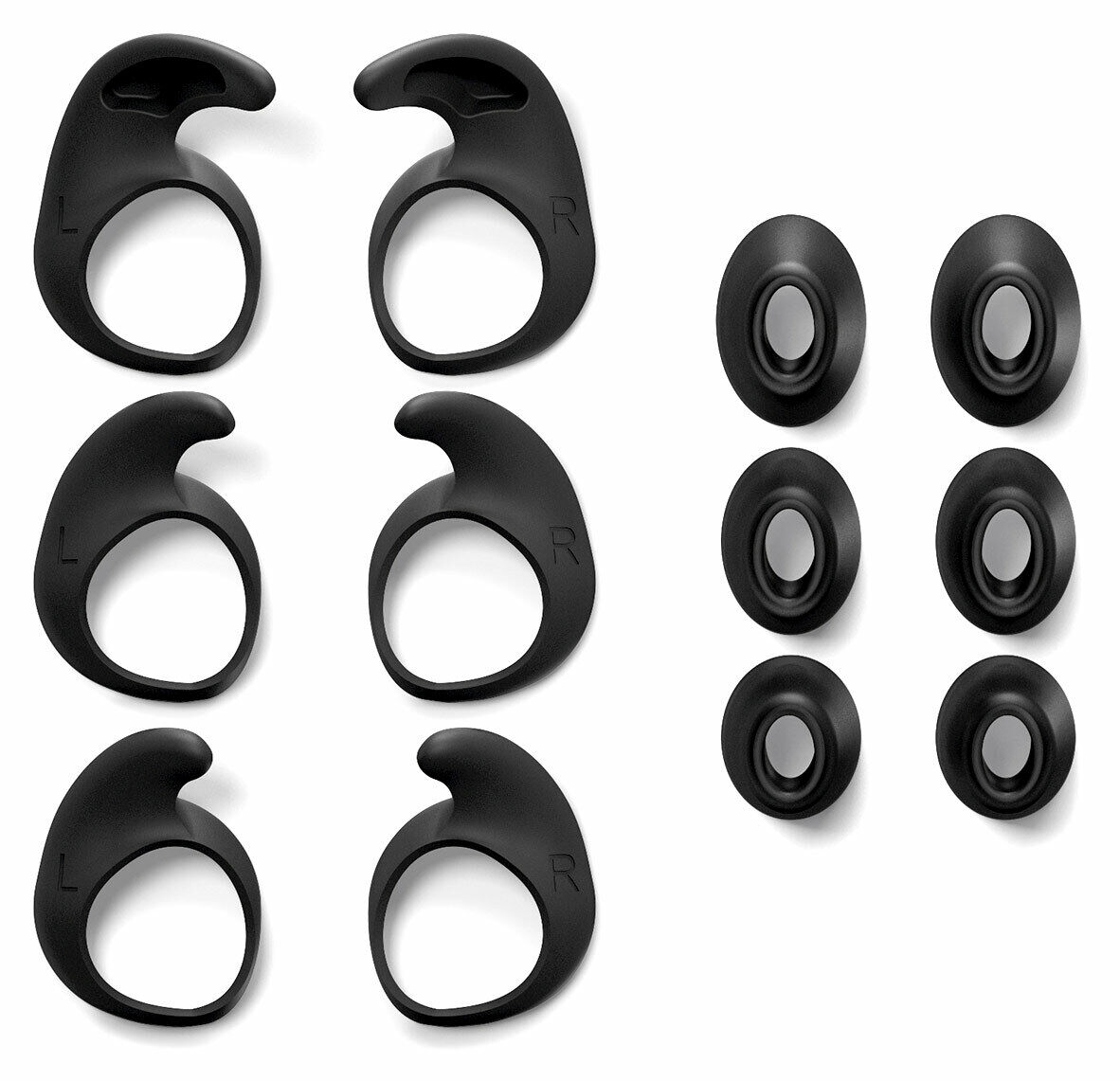 JA-14101-76 Accessory pack for the Jabra Evolve 65e with 3 pairs of EarGels in 3 sizes (S, M and L) and 3 pairs of EarWings (S, M and L).